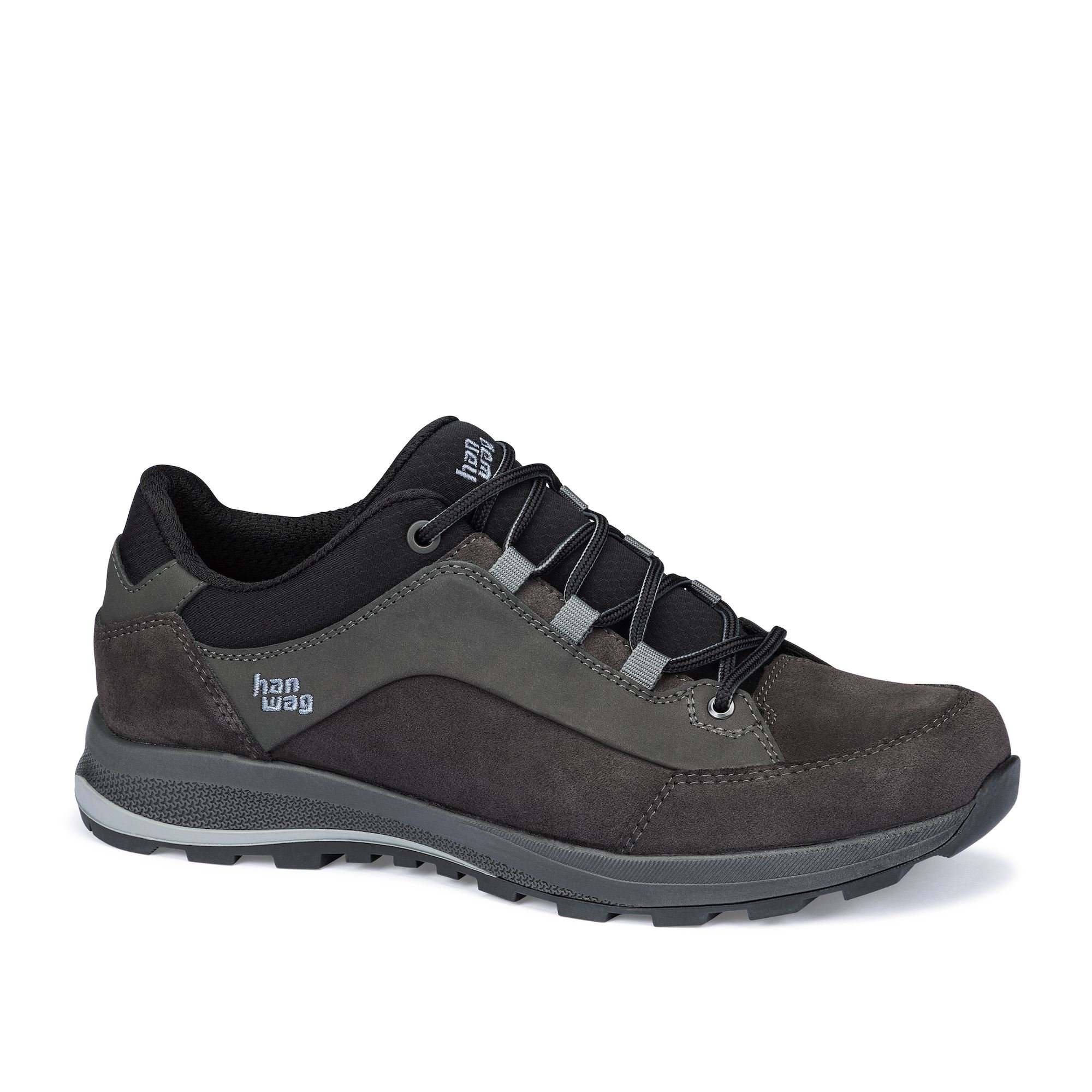 Hanwag Men's Banks Low LL Hiking Shoes Deep Grey/Black IJWGB0276